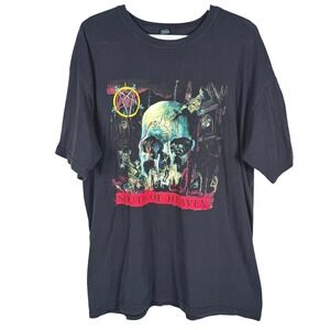 M&O Gold Slayer South of Heaven T-Shirt Mens XL Black Graphic Band Tee